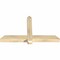 Ekena Millwork Eugene Rough Sawn Timber Gable Bracket, Douglas Fir, 48"W x 28"H x 4"D x 4"F, 14/12 Pitch GBW048X28X0404EUG00RDF - alternate 5